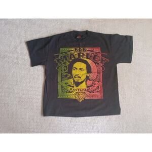 Bob Marley Zion Rootswear 2008 Rastafari Shirt Mens Large Black